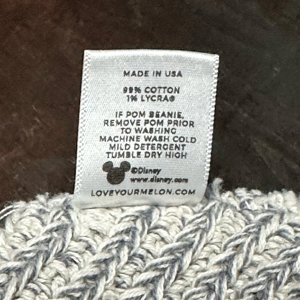 3/$20💥 NWOT Love Your Melon For Disney Minnie Mouse‎ Grey Knit Beanie Hat